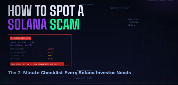How to Check If a Solana Token Is a Scam (2026 Guide)