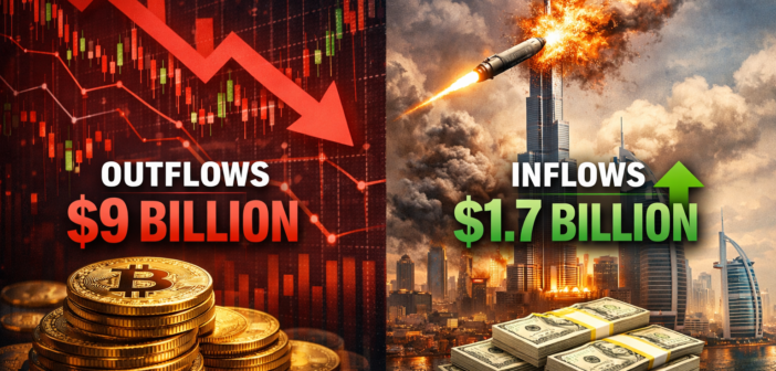 Institutions Pulled $9 Billion Out of Bitcoin ETFs. Then a Missile Hit Dubai and They Put $1.7 Billion Back