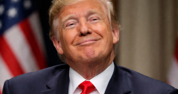 Trump smirking