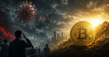 Bitcoin price reaction to pandemic scare showing market crash and recovery