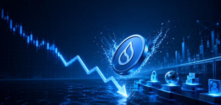 SUI token coin falling
