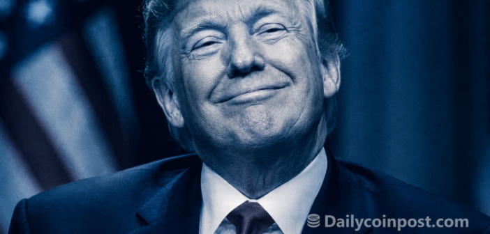 Trump smirking
