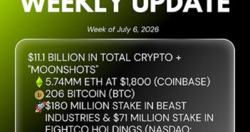 0 Bitmine Weekly Update 1783341904GT8RfQfn9Q 351x185 - Bitmine Immersion Technologies (BMNR) Announces Total Crypto and Cash Holdings Top $11.1 Billion Now