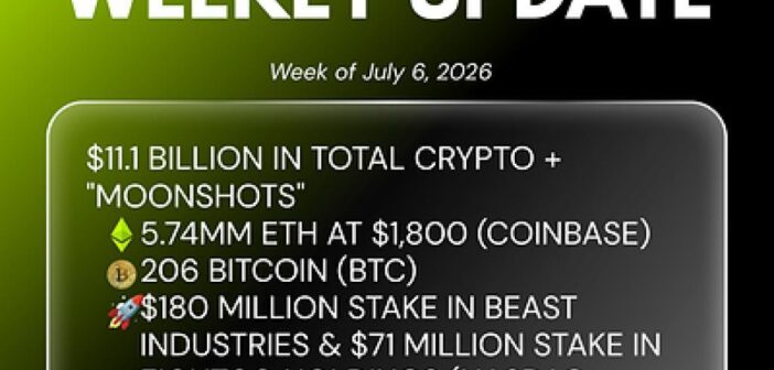 0 Bitmine Weekly Update 1783341904GT8RfQfn9Q 702x336 - Bitmine Immersion Technologies (BMNR) Announces Total Crypto and Cash Holdings Top $11.1 Billion Now