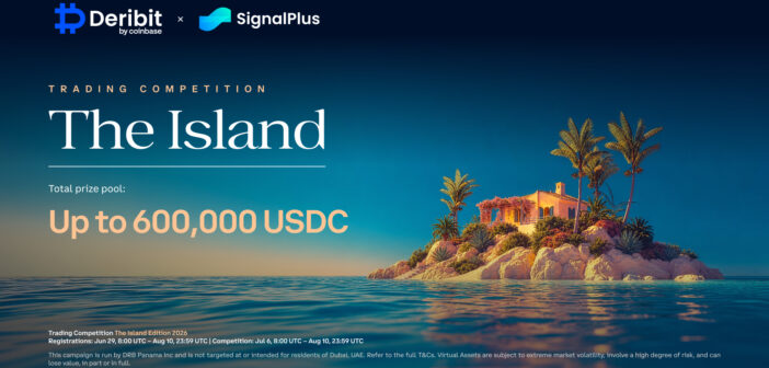 drb sp main 1920x10802x 1782477040s9dKJVRzfQ 702x336 - Deribit and SignalPlus Launch The Island Trading Competition With Up to $600,000 USDC in Prizes